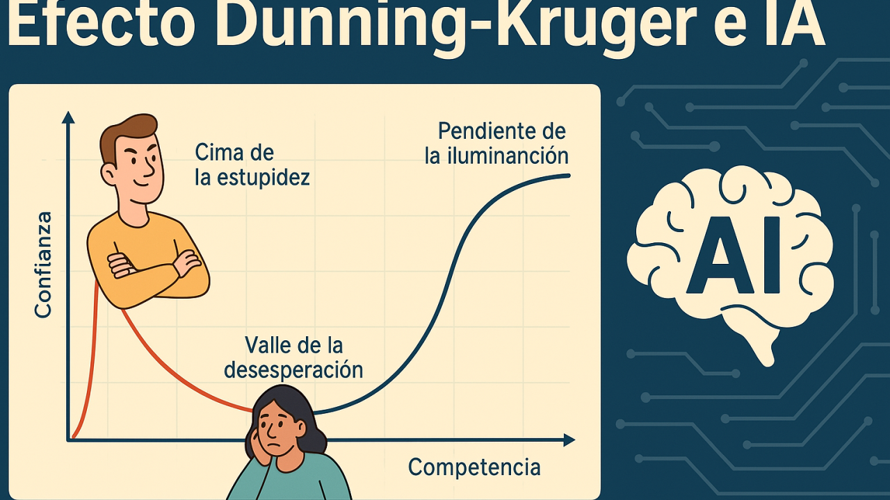 El efecto Dunning-Kruger en la era de la IA: saber poco, creer saber mucho