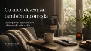 Cuando descansar también incomoda